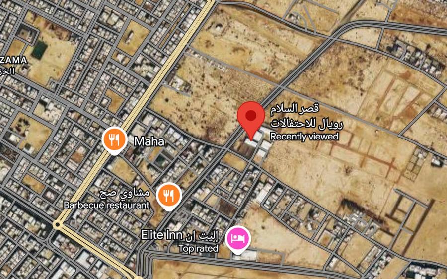 موقع القاعة على الخريطة